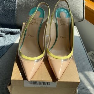 Christian Louboutin Paulina Slingback Heel size 38